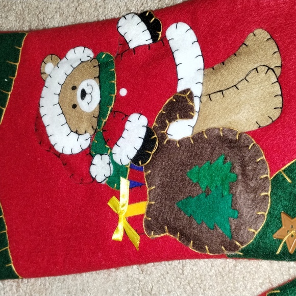 2 Pcs Prima Creations Christmas Felt Stockings - Picture 4 of 4